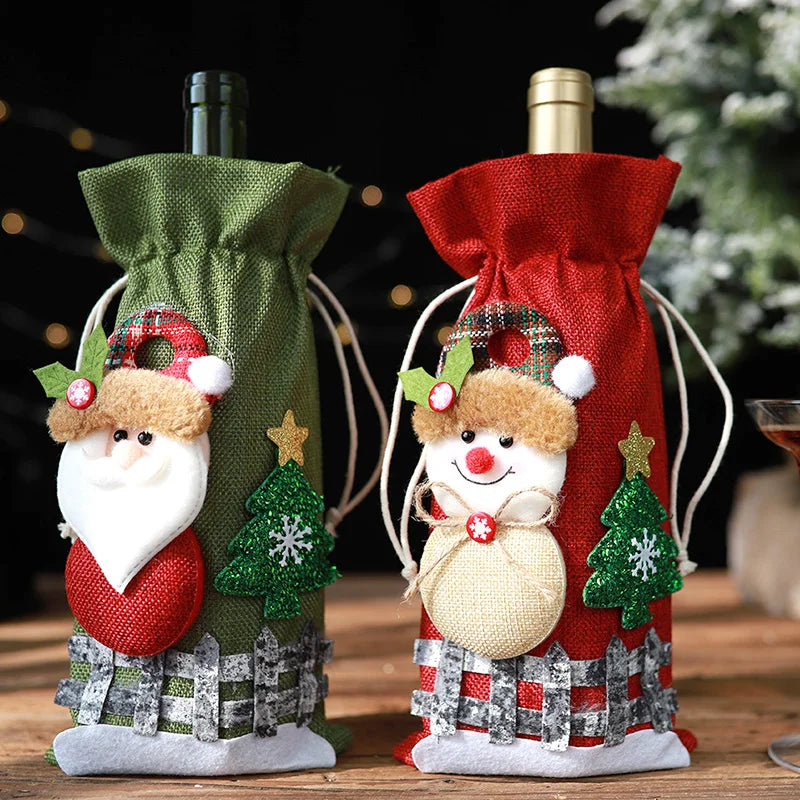 Christmas Wine Bottle Covers