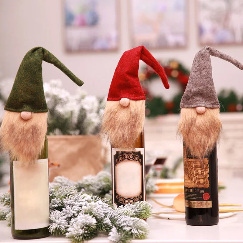 Christmas Wine Bottle Covers