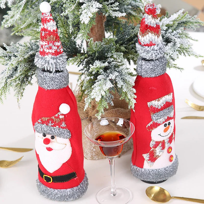 Christmas Wine Bottle Covers