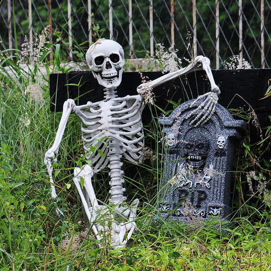 Life Size 90CM Plastic Skeleton Halloween Decor