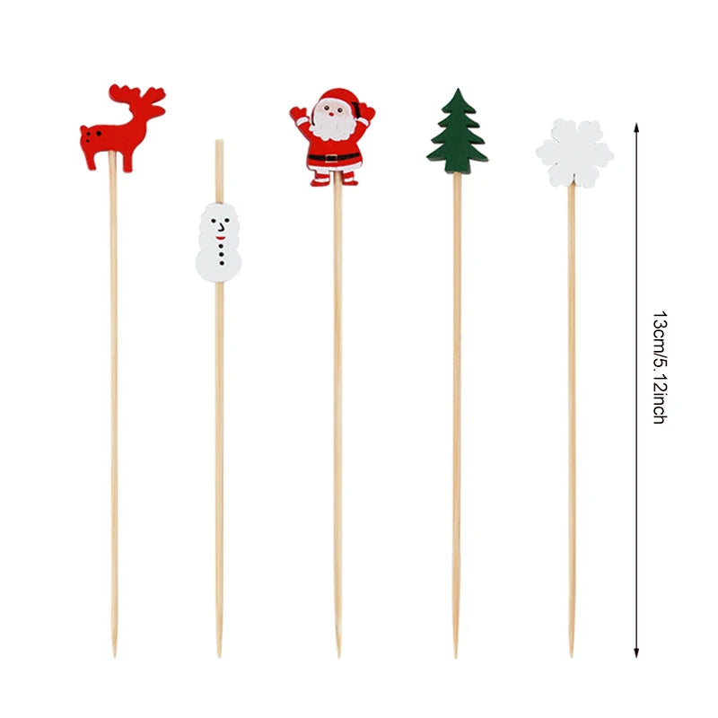 Christmas Party Skewer Picks | 50/100Pcs