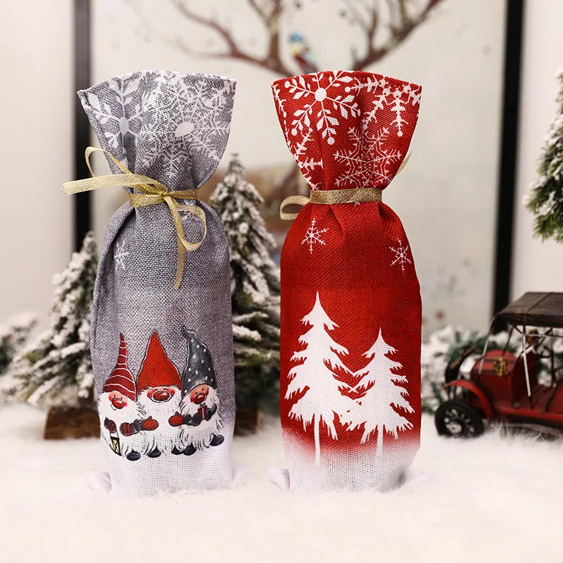 Christmas Wine Bottle Cover