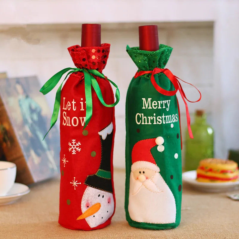 Christmas Wine Bottle Cover