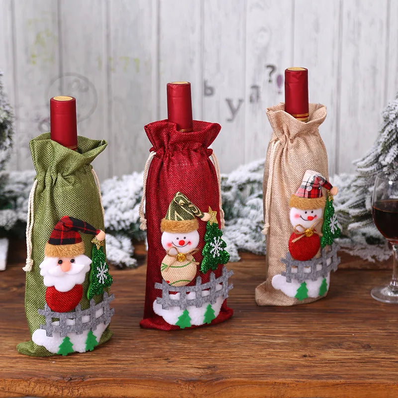 Christmas Wine Bottle Cover