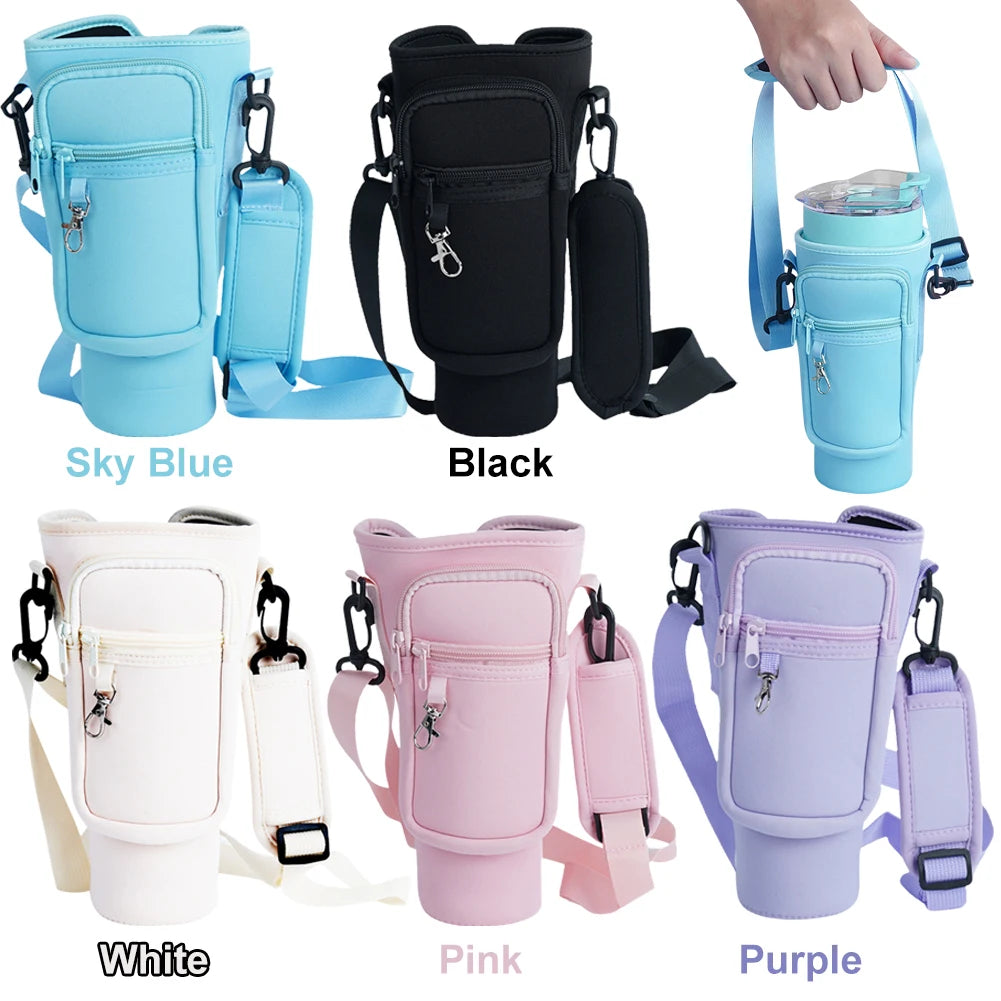 Neoprene Water Bottle Carrier Bag - 40oz